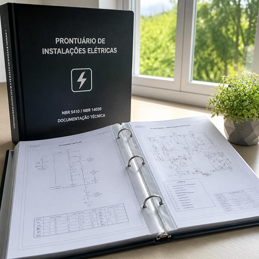 Prontuário das instalações elétricas com diagramas técnicos